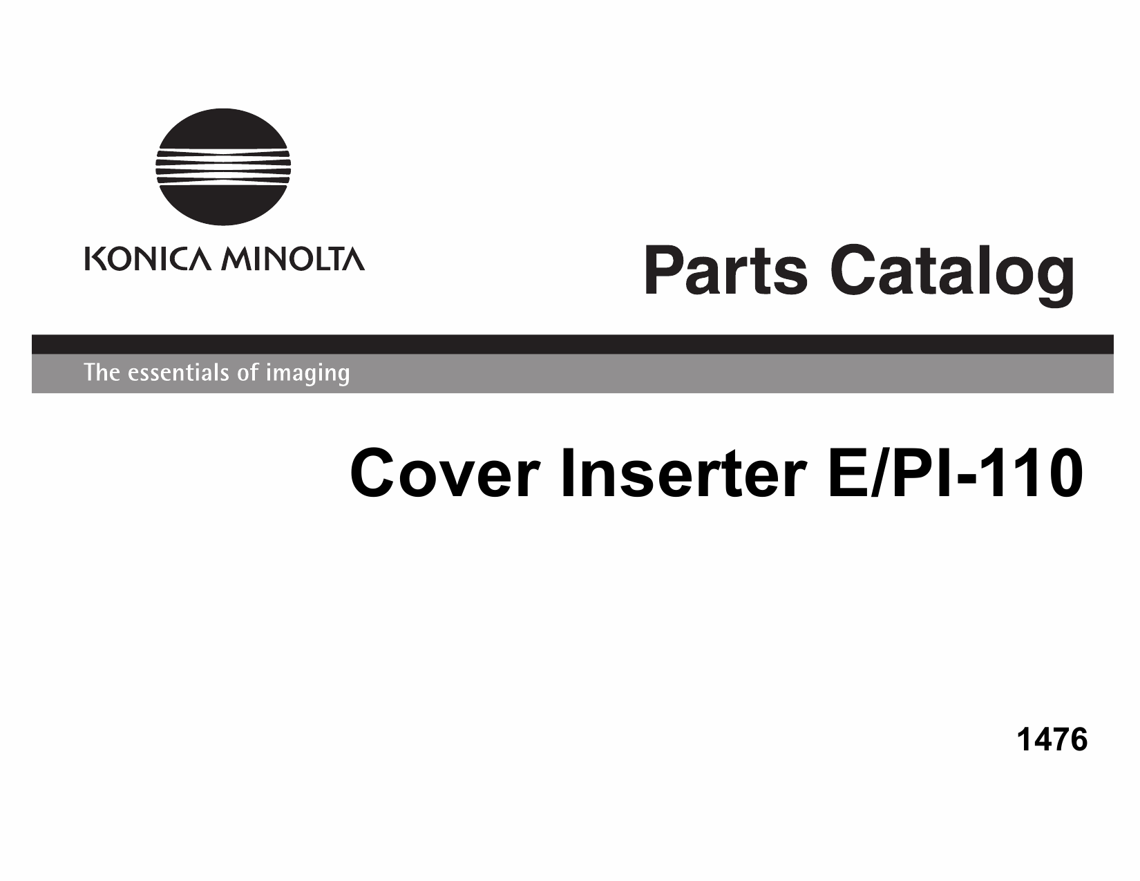 Konica-Minolta Options Cover-Inserter-E Parts Manual-1